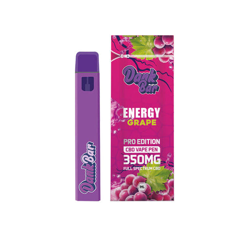 Dank Bar Pro Edition 350mg Full Spectrum CBD Vape Disposable by Purple Dank - 12 flavours