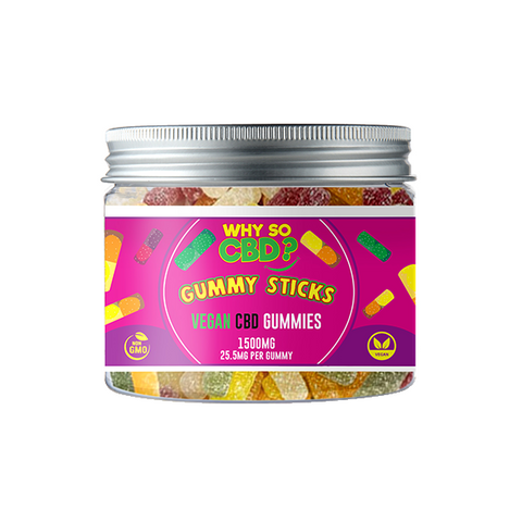 Why So CBD? 1500mg CBD Small Vegan Gummies - 11 Flavours