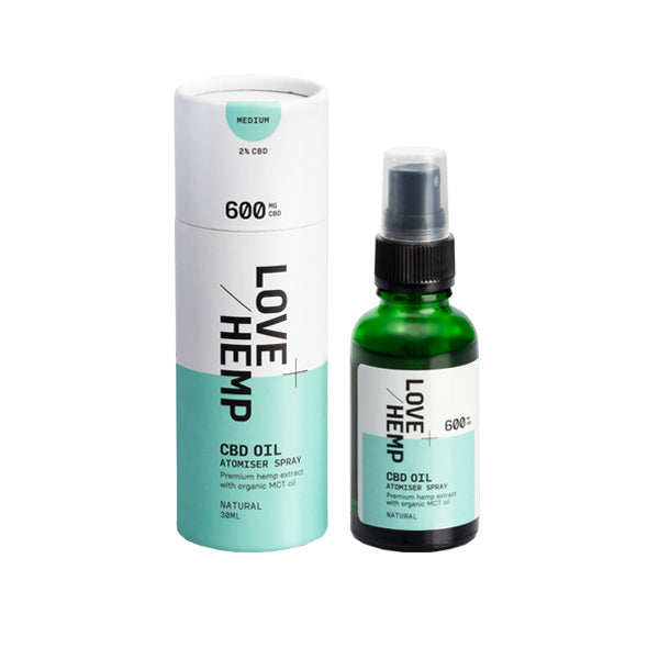 Love Hemp 600mg Natural 2% CBD Oil Spray - 30ml